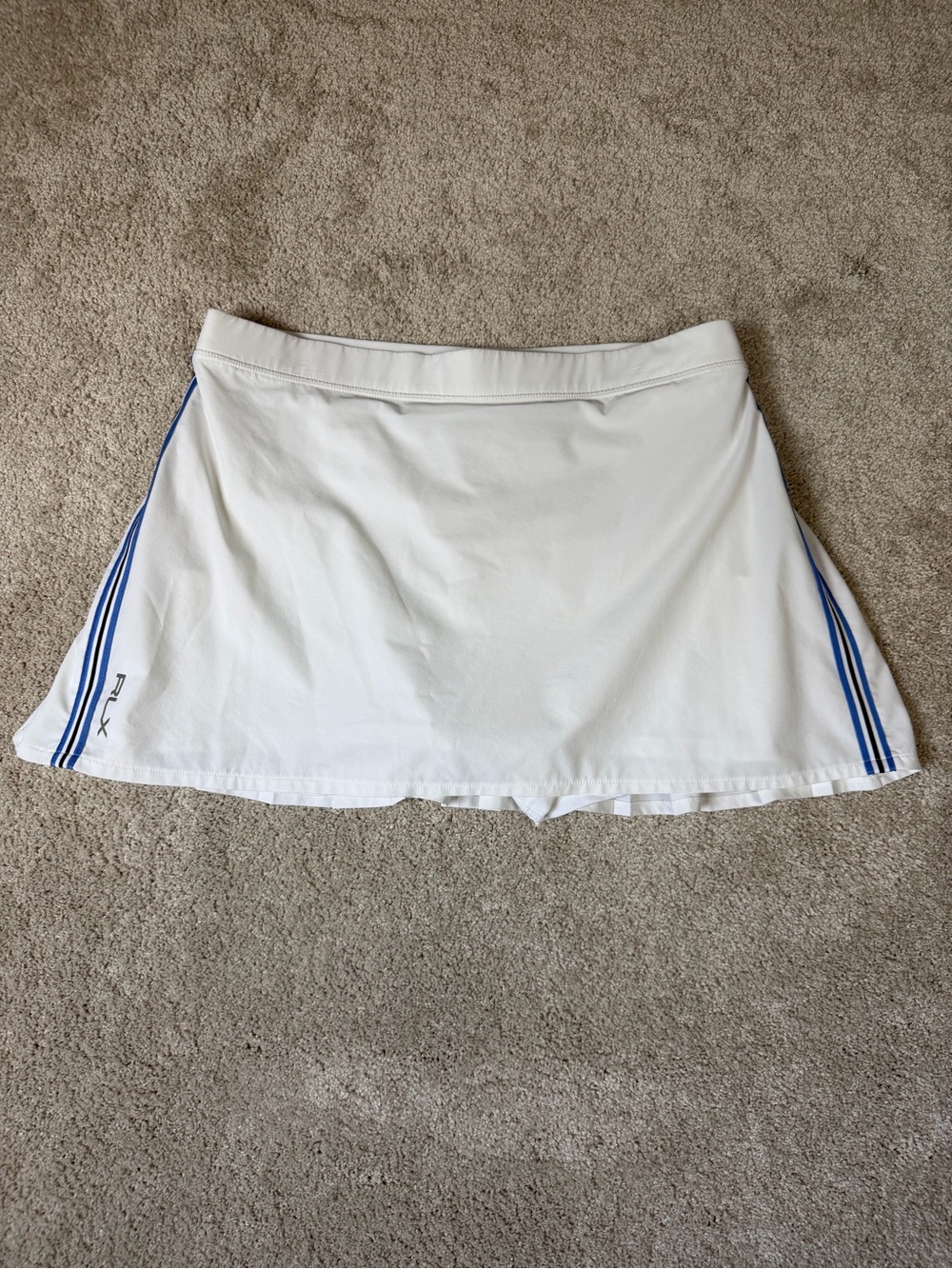 RLX Ralph Lauren Skort Women's Large White Golf Performance Skirt‎ Golf Tennis